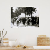 Erste Tour de France 1903 Erster Kilometer Radweg Poster (Küche)