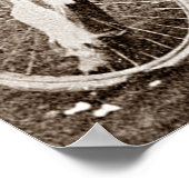 Erste Tour de France 1903 Gewinner Maurice Garin Poster (Ecke)