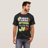Erste Trinkketone Ketogenische Keto-Fitness T-Shirt (Vorne ganz)
