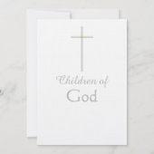 Erste Triplets der heiligen Kommunion Gold Blue Pi Einladung (Rückseite)