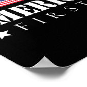 Erste Trump 2024 Amerika zuerst Poster (Ecke)