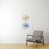 Erste und zweite Amtseinführung von Präsident Trum Wandteppich (Beispiel)