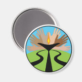Erste Unitarische Kirche Omaha Magnet (Vorderseite/Rückseite)