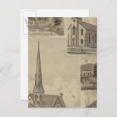 Erste Universalistenkirche, Minneapolis, Minnesota Postkarte (Vorne/Hinten)