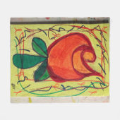 Erste unterzeichnete Rose Fleecedecke (Vorderseite (Horizontal))