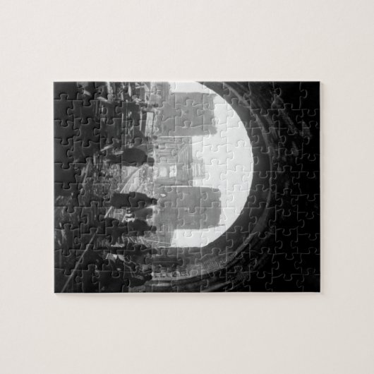 Erste US-Armeemänner und equipment_War Bild Puzzle (Horizontal)