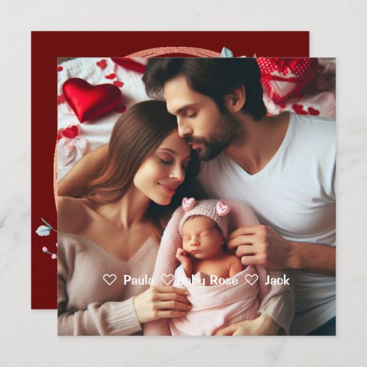 Erste Valentinstag Großmutter | Benutzerdefinierte (Vorne/Hinten)