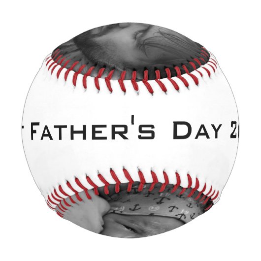 Erste Vatertag Angewohntes 2 Foto Baseball (Rückseite)