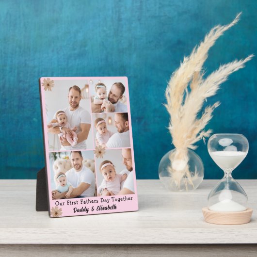 Erste Vatertag Foto Collage Fotoplatte (Seite)