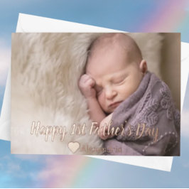 Erste Vatertagskarte Folieneinladung