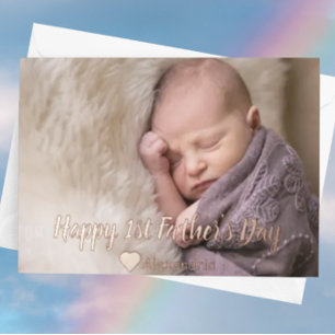 Erste Vatertagskarte Folieneinladung