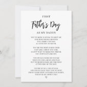 Erste Vatertagskarte vom Baby Feiertagskarte (Vorderseite)