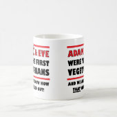 Erste Vegetarier Funny Mug oder Reisemugge Kaffeetasse (Mittel)