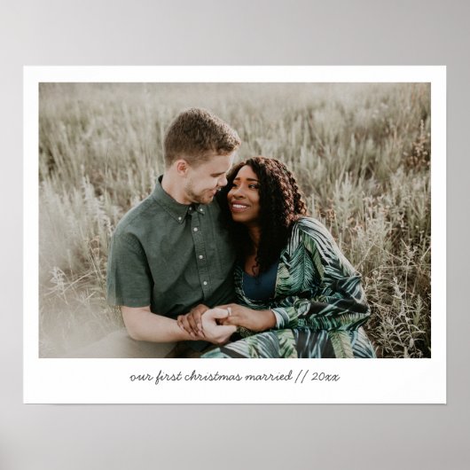 Erste Verheiratete Weihnachten 1 Foto Poster (Vorne)