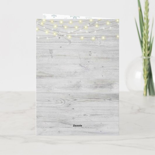 Erste Verheiratete Weihnachten Karte (Rückseite)