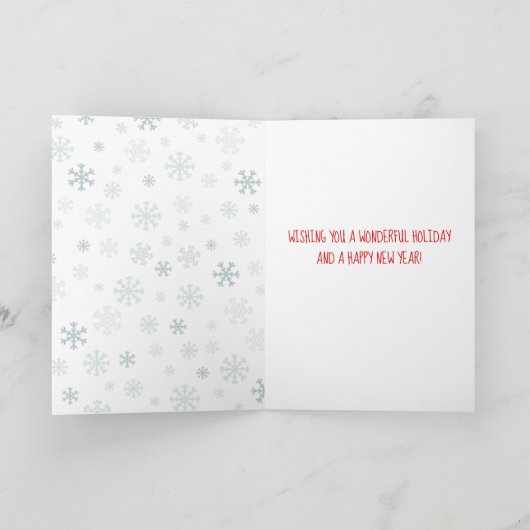 Erste Verheiratete Weihnachten Karte (Innenseite)