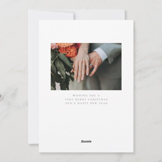 Erste Verheiratete Weihnachten Mr. and Mrs. Full F (Rückseite)