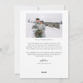 Erste Verheiratete Weihnachten Neuvermähltes Foto (Rückseite)