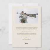 Erste Verheiratete Weihnachtscreme Feiertagskarte (Rückseite)