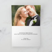 Erste Verheiratete Weihnachtskarte Feiertagskarte (Innenseite)