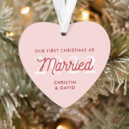 Erste Verheiratete Weihnachtsschmuck | Just Marrie Ornament