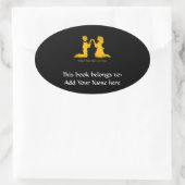 Erste Versöhnung Ovaler Aufkleber (Tasche)