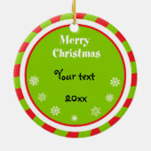 Erste Verzierung der Miezekatze Weihnachts Keramikornament (Hinten)