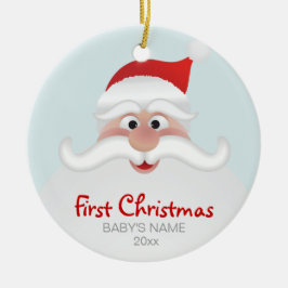 Erste Verzierung des Babys Weihnachts Keramik Ornament