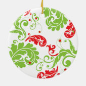 Erste Verzierung des Babys Weihnachts Keramikornament (Hinten)