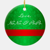 Erste Verzierung des Babys Weihnachts Keramikornament (Hinten)