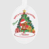 Erste Verzierung des personalisierten Babys Ornament (Rückseite)