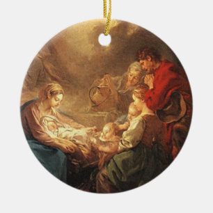 Erste Verzierung des Vintagen Babys Weihnachts Keramikornament
