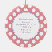 Erste Verzierung des wertvollen Häschen-Babys Keramik Ornament (Hinten)