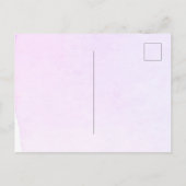 Erste Violett-Violett-Blumenkreuz Einladungspostkarte (Rückseite)