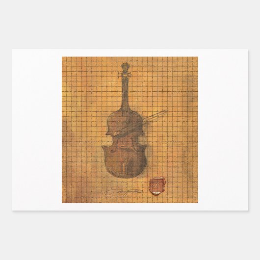 Erste Violine von Max Zaxster Geschenkpapier Set (Vorderseite 2)