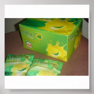 ERSTE VITA PLUS Gemüsepflanze in einem Getränk Poster