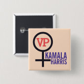 Erste Vizepräsidentin Kamala Harris Button (Vorne & Hinten)