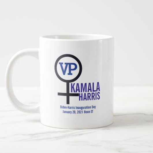 Erste Vizepräsidentin Kamala Harris Jumbo-Tasse (Links)