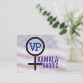 Erste Vizepräsidentin Kamala Harris Postkarte (Stehend Vorderseite)
