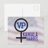 Erste Vizepräsidentin Kamala Harris Postkarte (Vorne/Hinten)