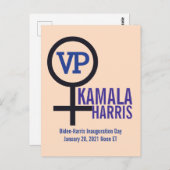 Erste Vizepräsidentin Kamala Harris Postkarte (Vorne/Hinten)