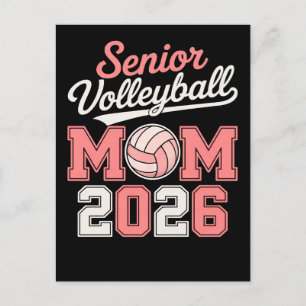 Erste Volleyball-Mutter Klasse 2026 Feiertagspostkarte