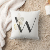 Erste W mit weich farbigen Wild-Blume Kissen (Decke)