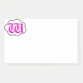 Erste W-Monogramm-Post-It-Notes Post-it Klebezettel (Vorderseite)
