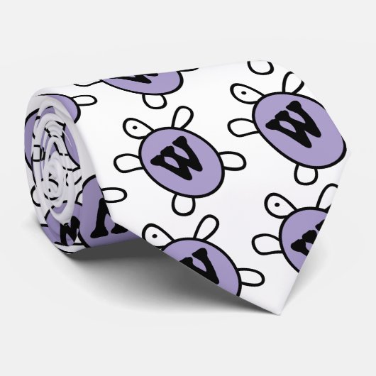 Erste W Turtle-Krawatte Krawatte (Gerollt)