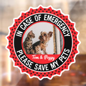 Erste Warnmeldung für mehrere Tiere Fensteraufkleber (Blatt 2)