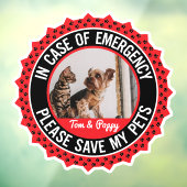 Erste Warnmeldung für mehrere Tiere Fensteraufkleber (Blatt 3)