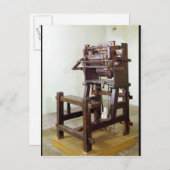 Erste Webstühle für Strümpfe, 1750 Postkarte (Vorne/Hinten)