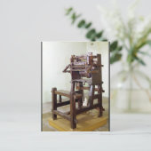 Erste Webstühle für Strümpfe, 1750 Postkarte (Stehend Vorderseite)