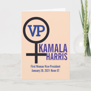 Erste weibliche Vizepräsidentin Kamala Harris Vize Karte